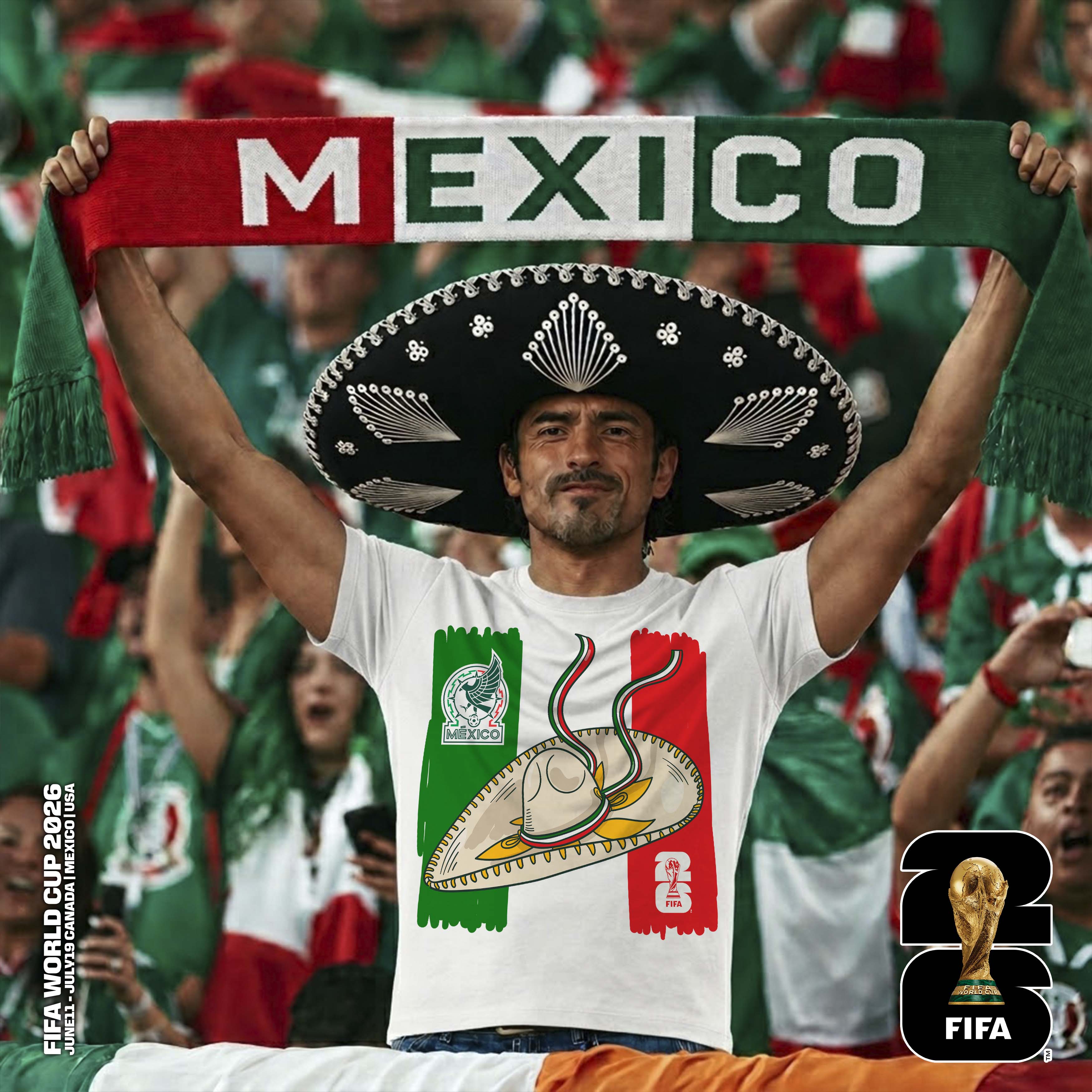 PLAYERA MÉXICO BLANCA