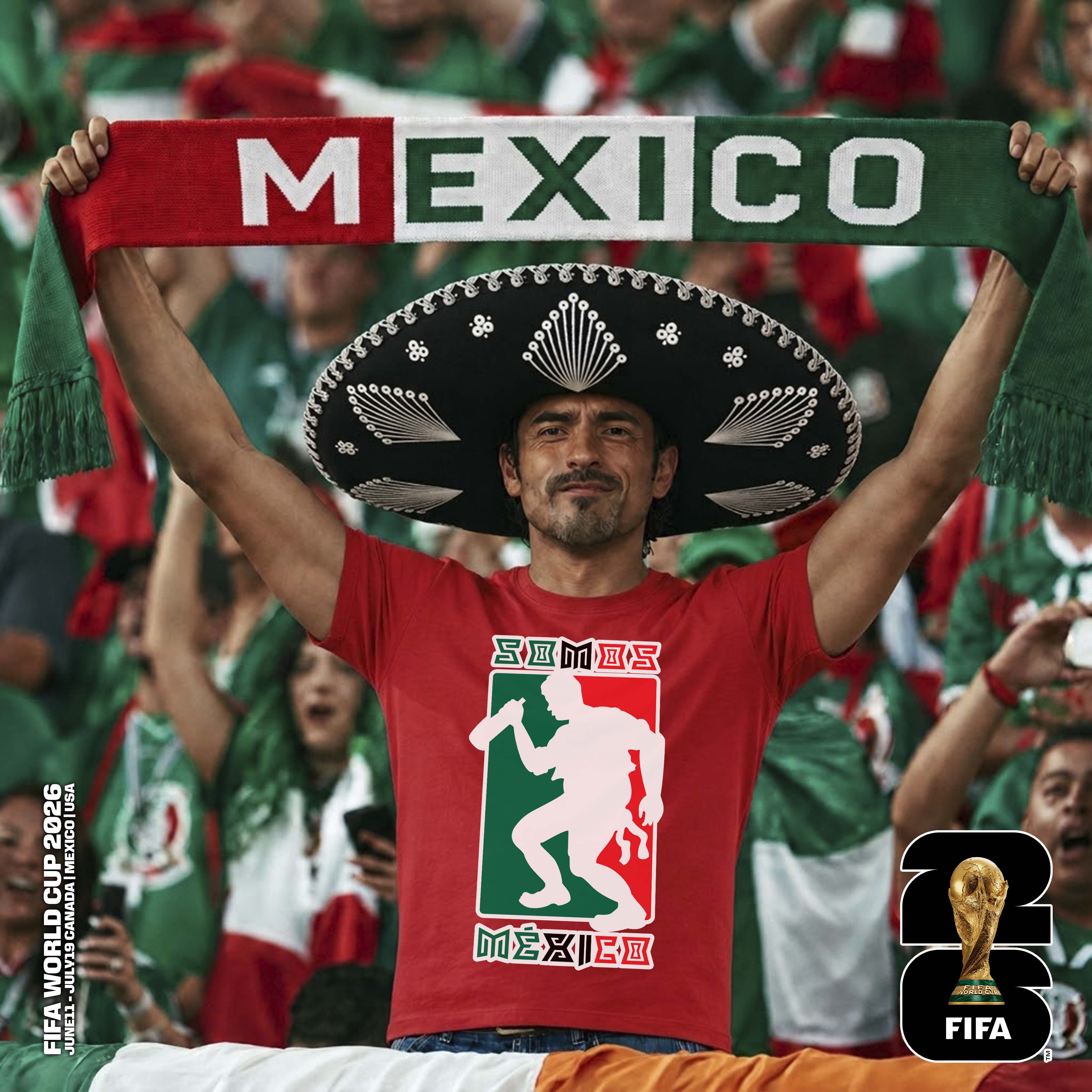 PLAYERA MÉXICO ROJA