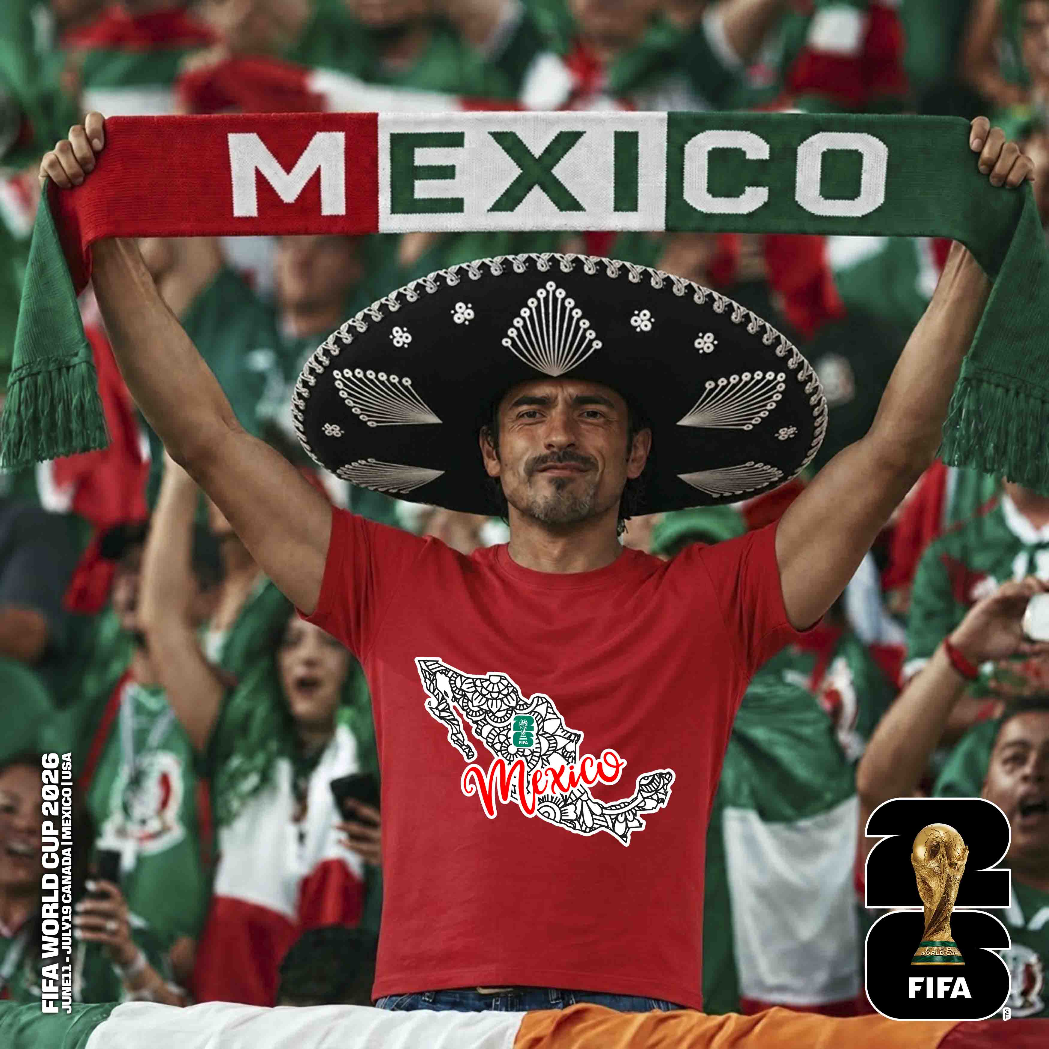 PLAYERA MÉXICO ROJA – imagen 5