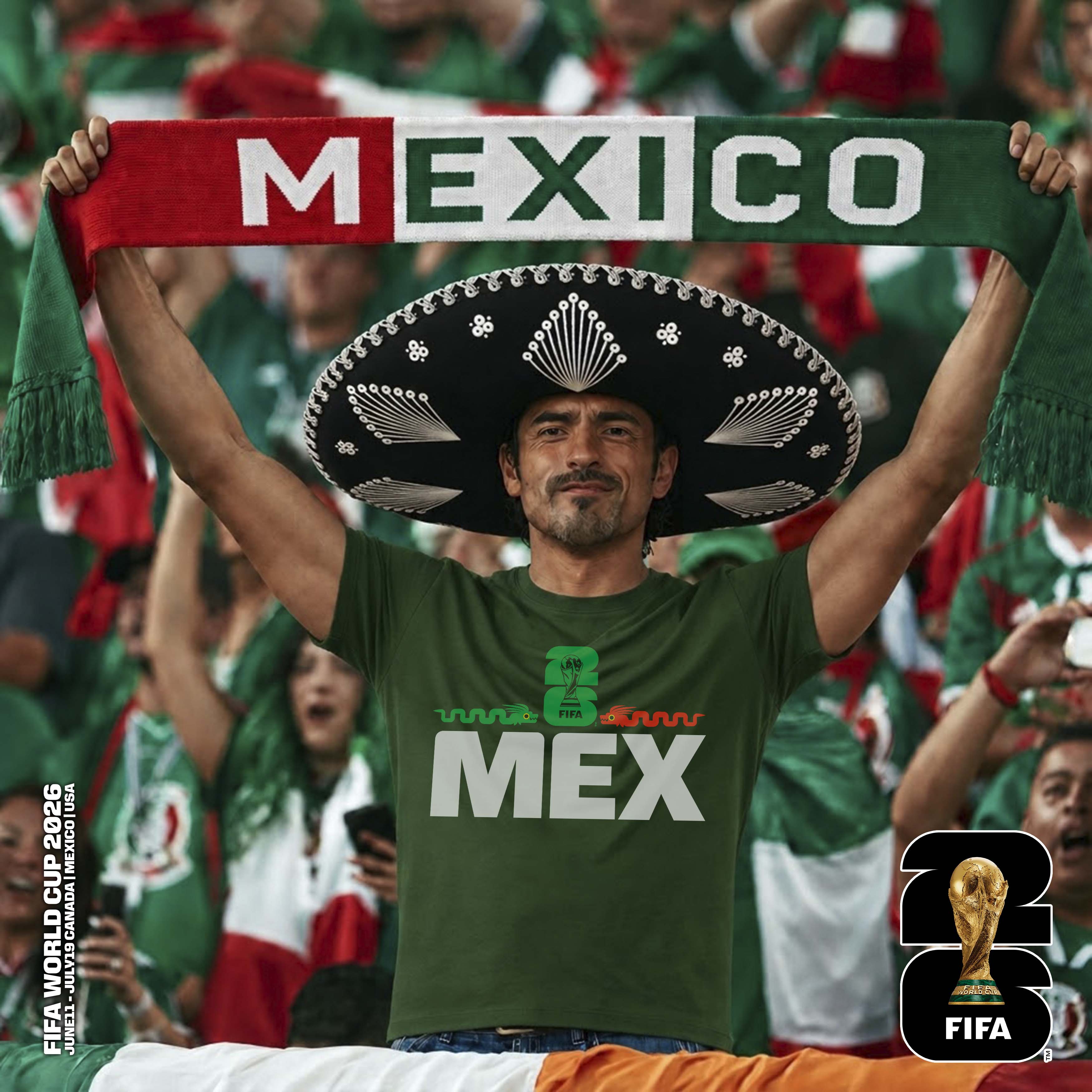PLAYERA MÉXICO VERDE