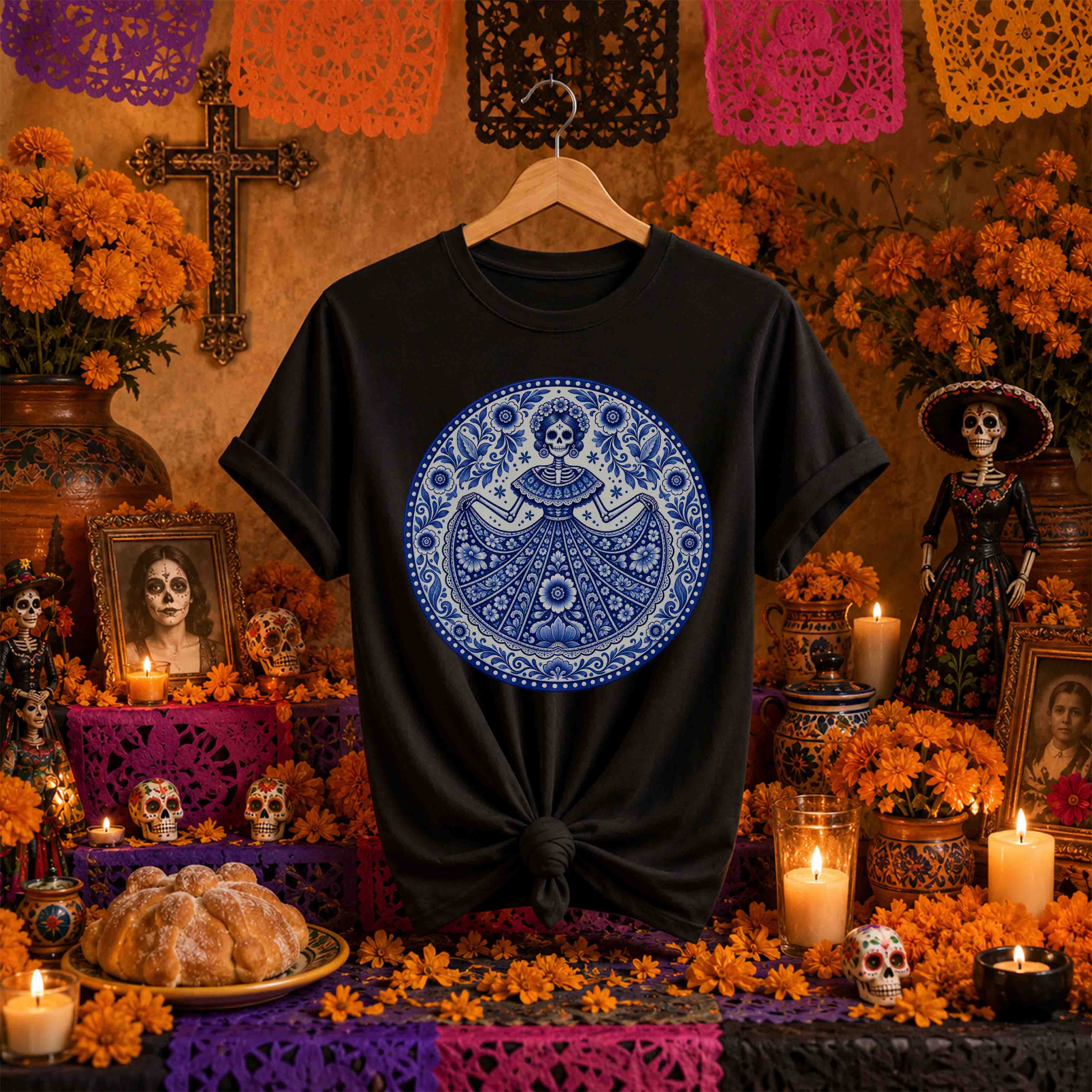 Día de Muertos Trendy – 36 Diseños PNG para DTF y Sublimación