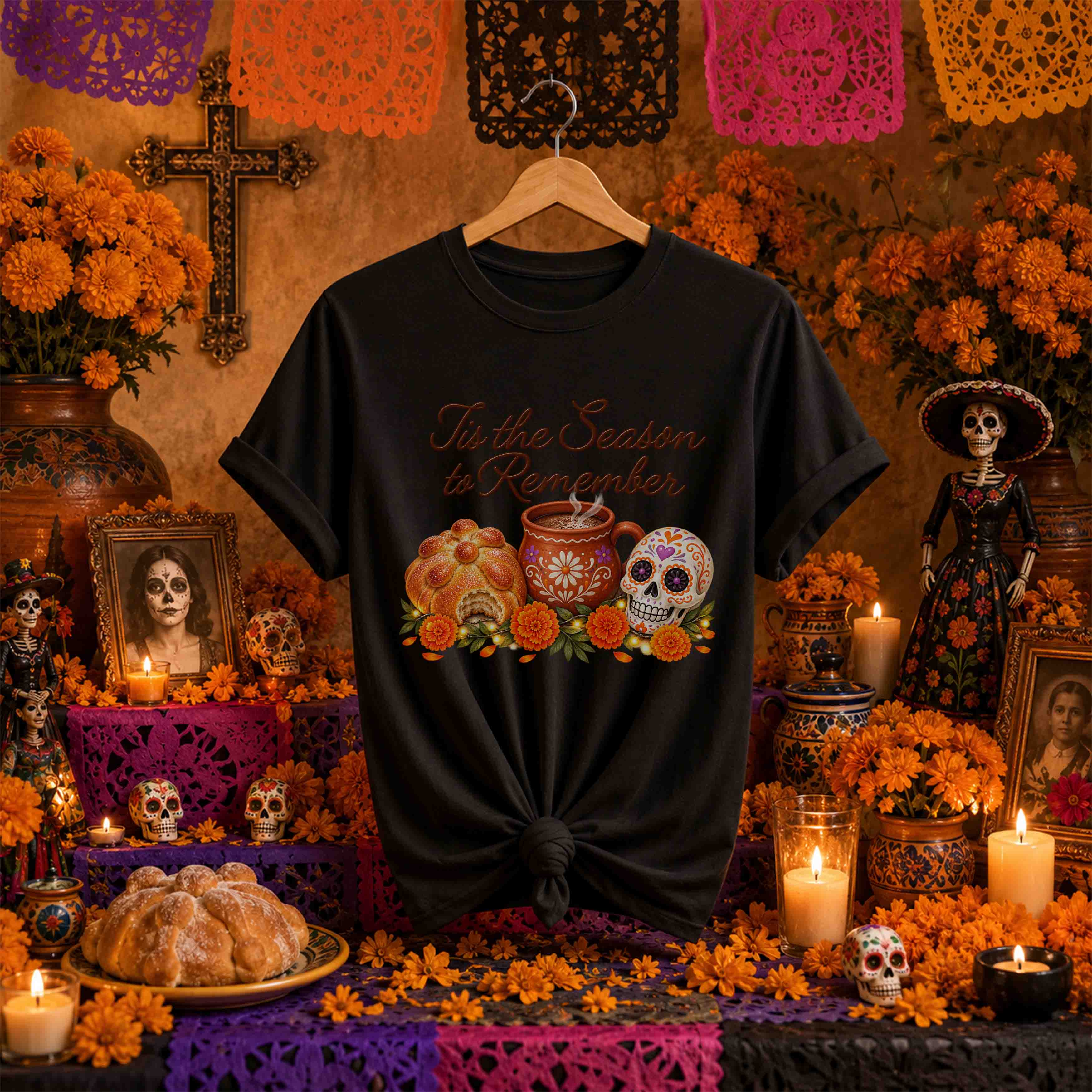 Día de Muertos Trendy – 36 Diseños PNG para DTF y Sublimación