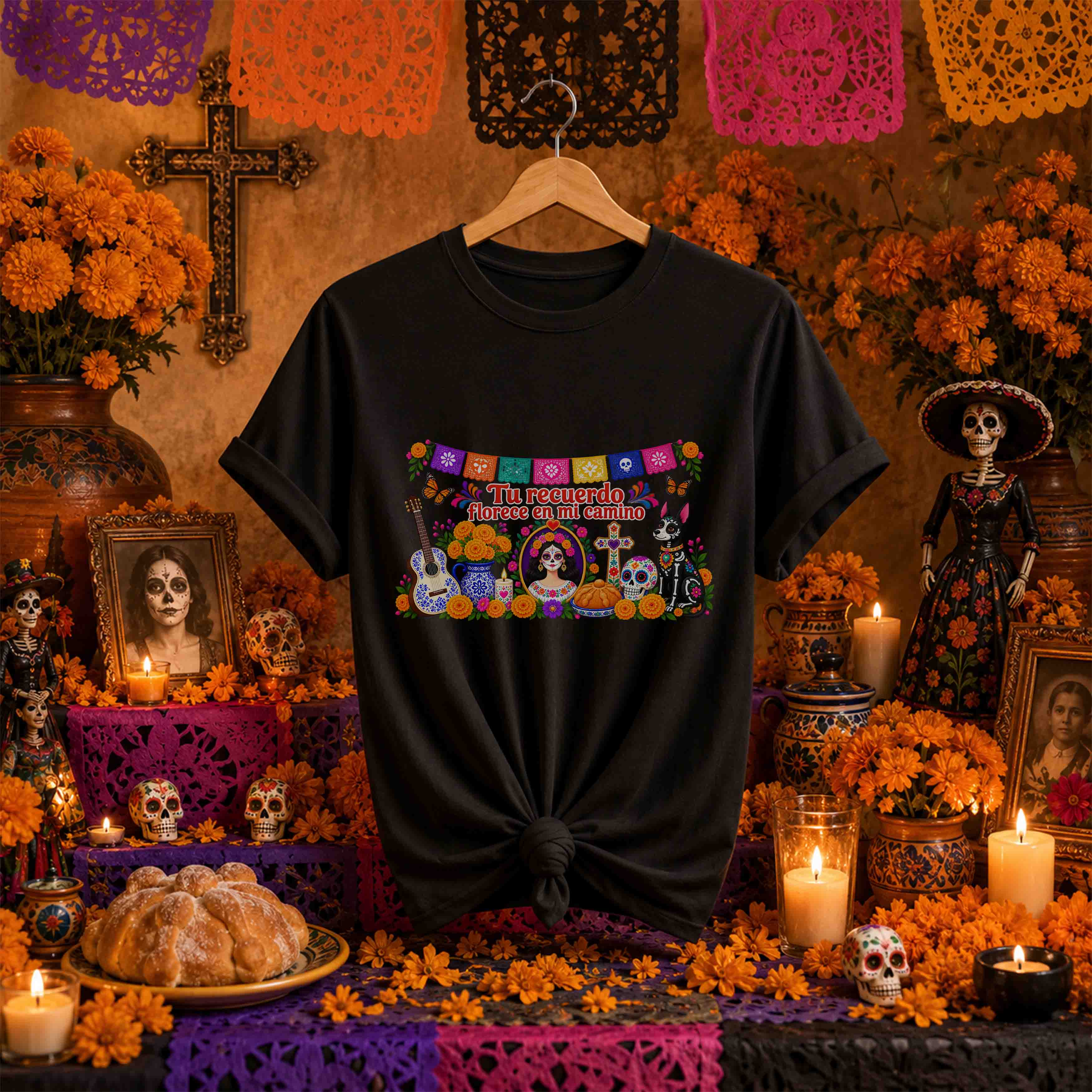 Día de Muertos Trendy – 36 Diseños PNG para DTF y Sublimación