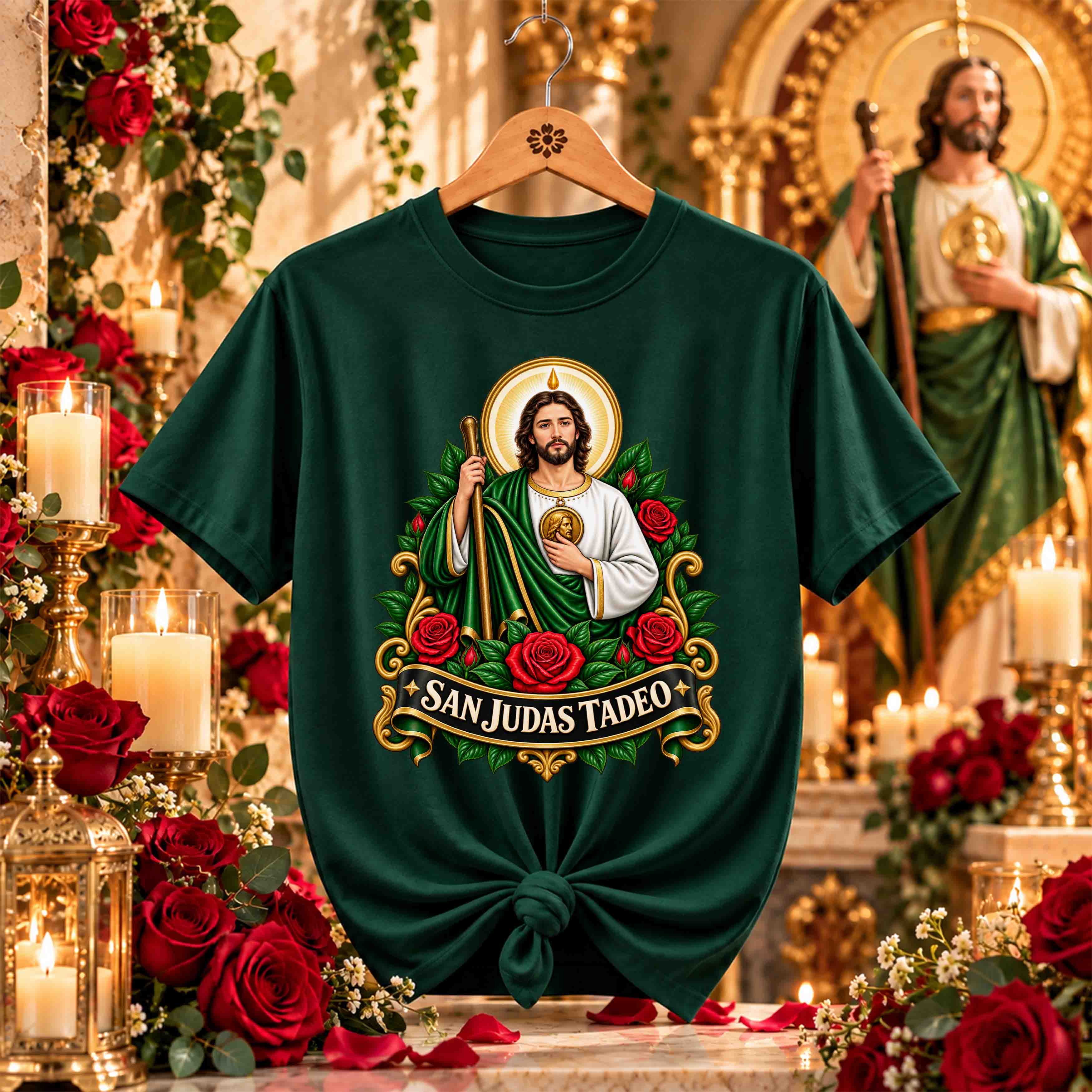 San Juditas Rosas – 16 Diseños PNG para DTF y Sublimación