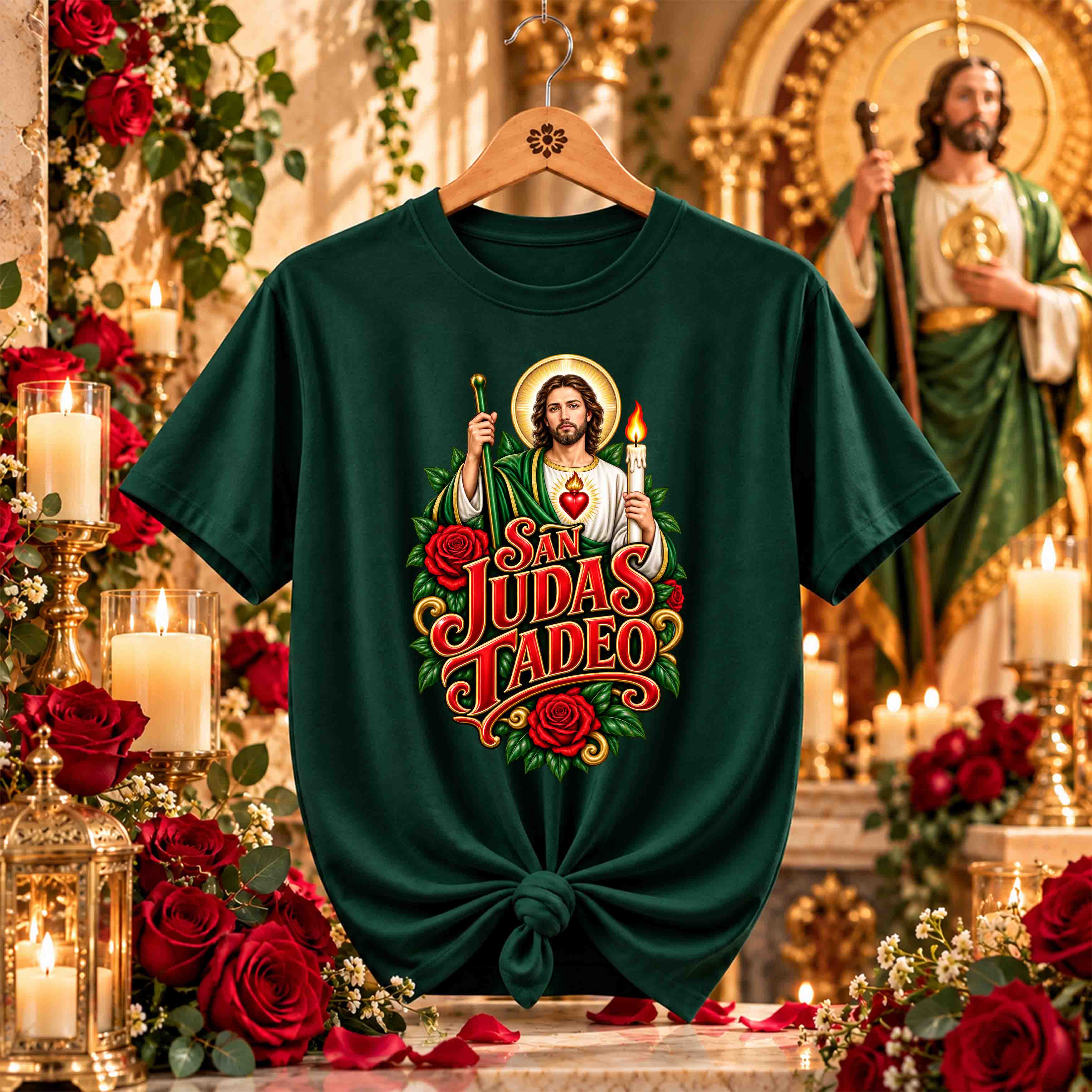 San Juditas Rosas – 16 Diseños PNG para DTF y Sublimación