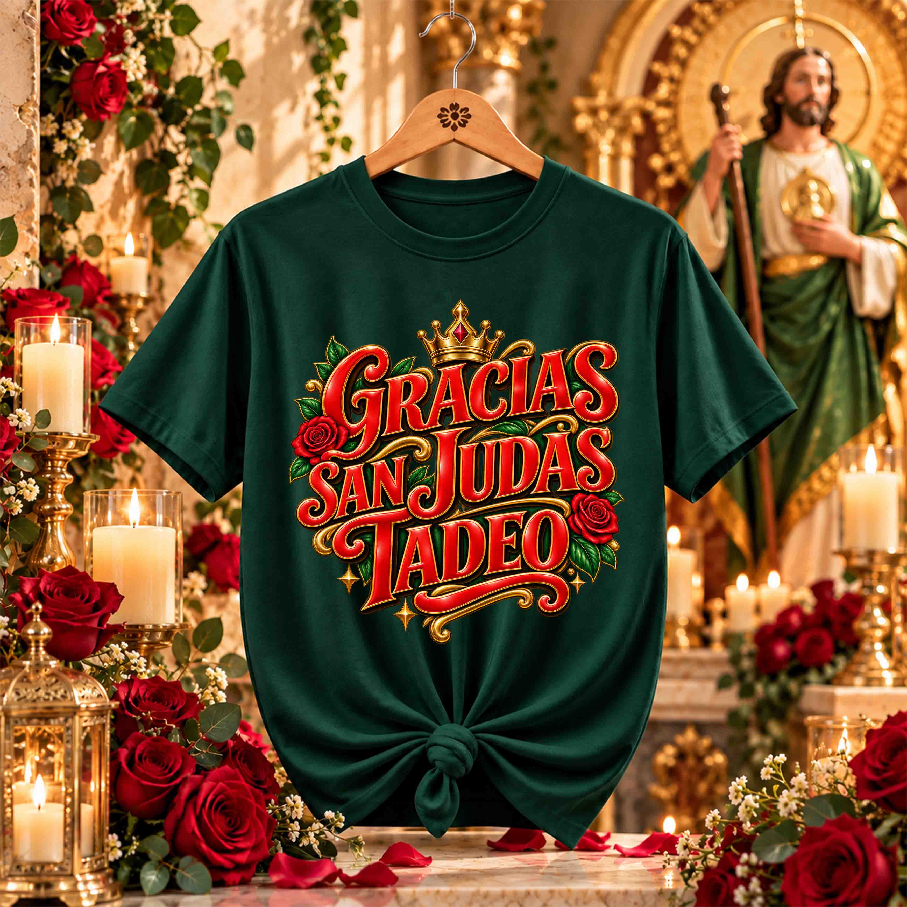 San Juditas Rosas – 16 Diseños PNG para DTF y Sublimación