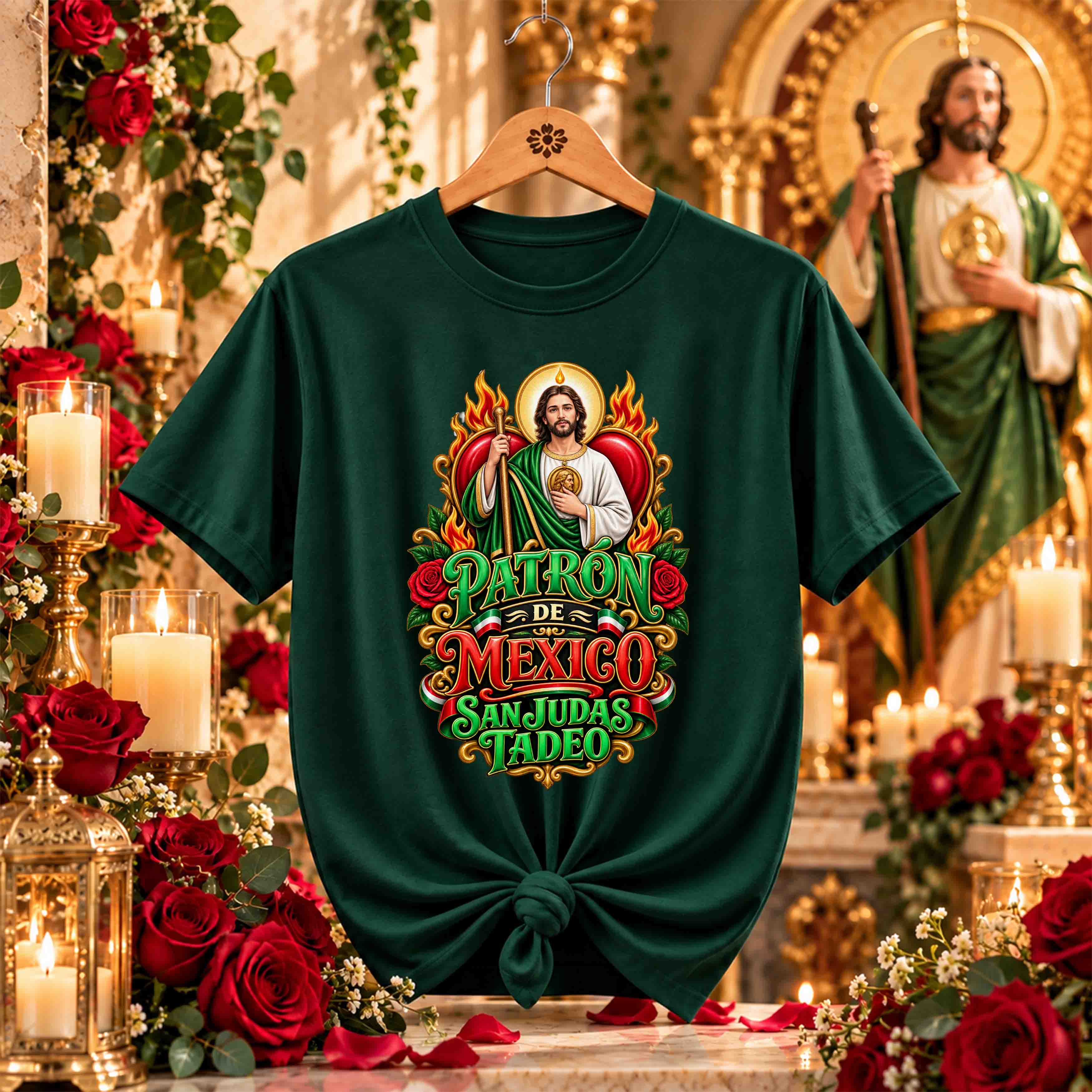 San Juditas Rosas – 16 Diseños PNG para DTF y Sublimación