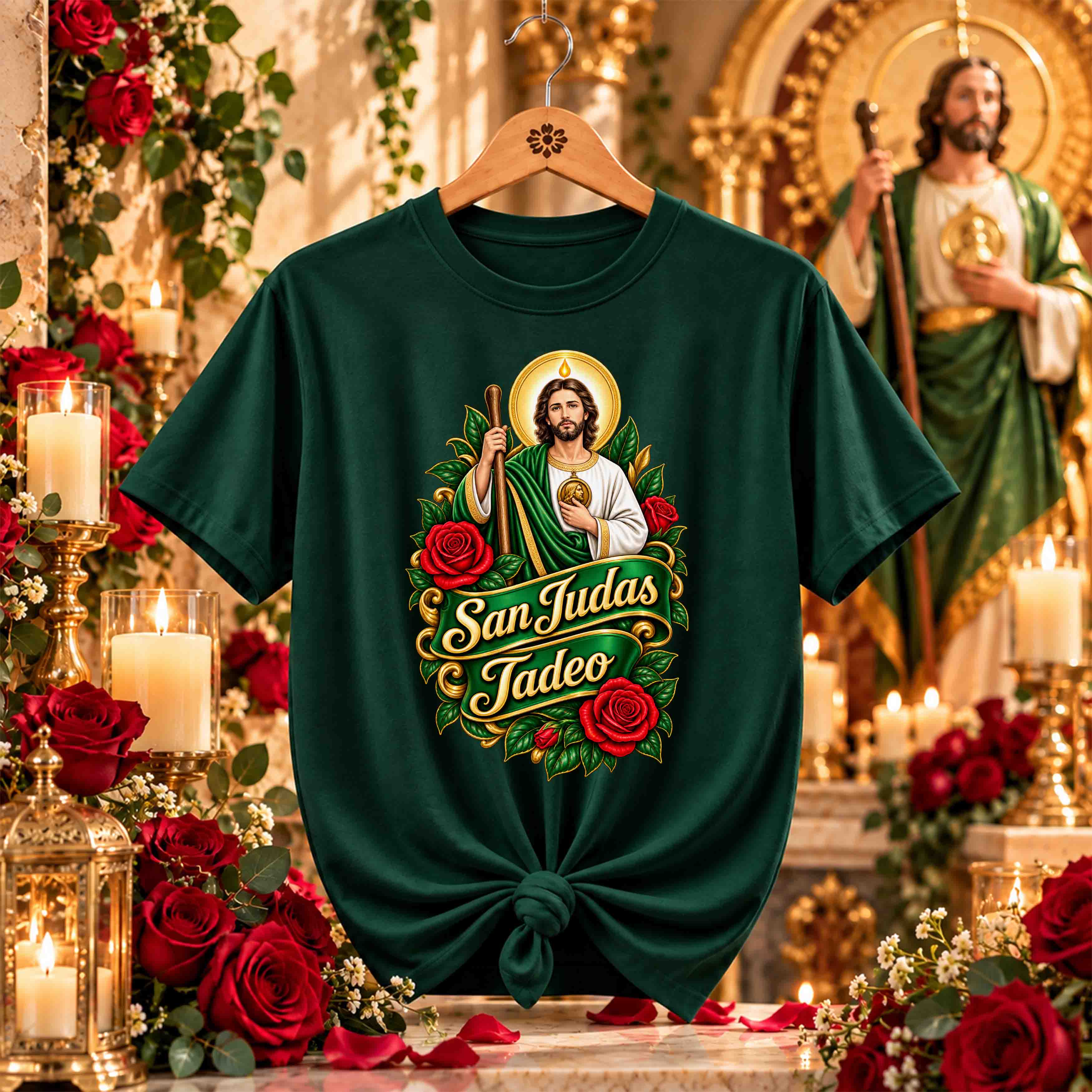 San Juditas Rosas – 16 Diseños PNG para DTF y Sublimación