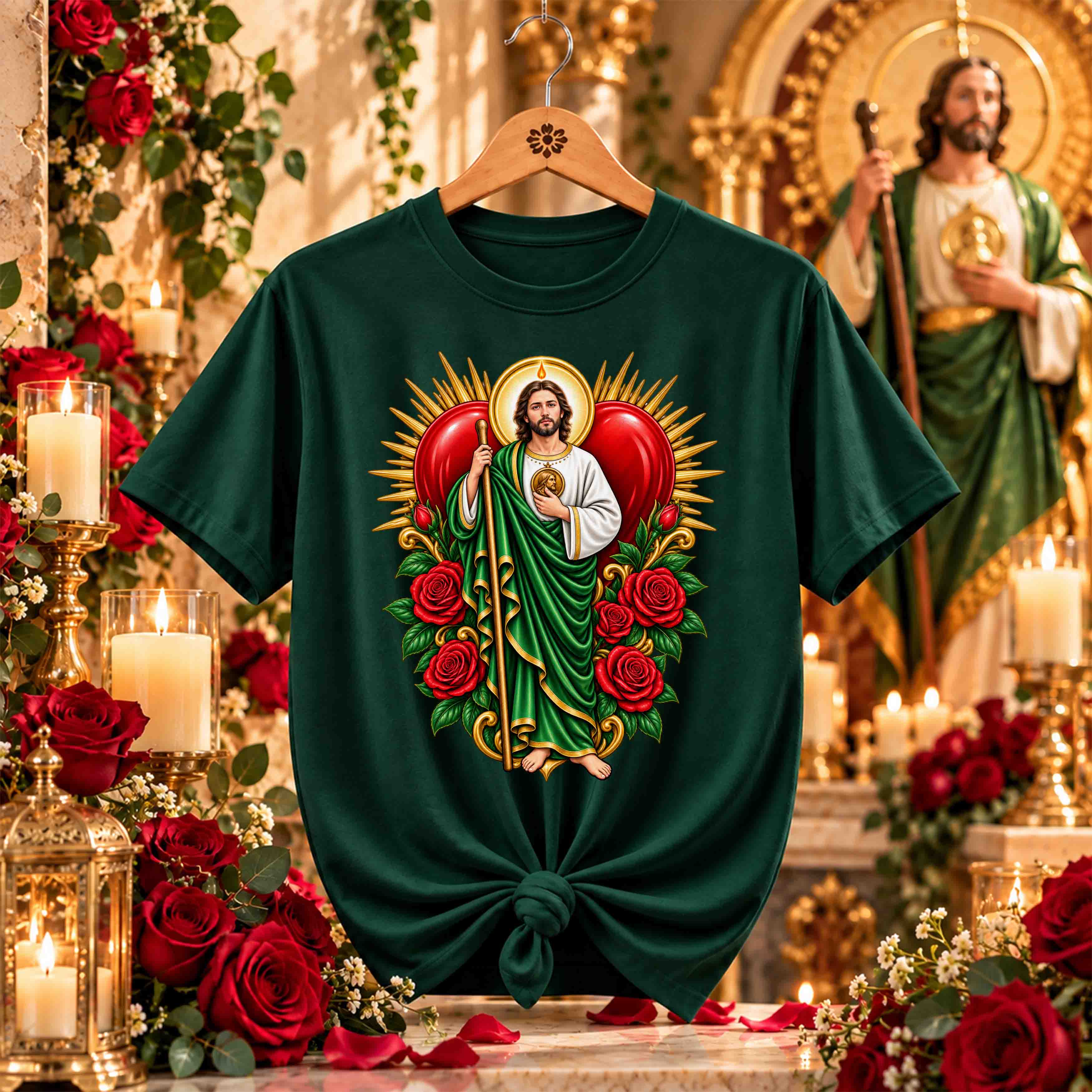 San Juditas Rosas – 16 Diseños PNG para DTF y Sublimación