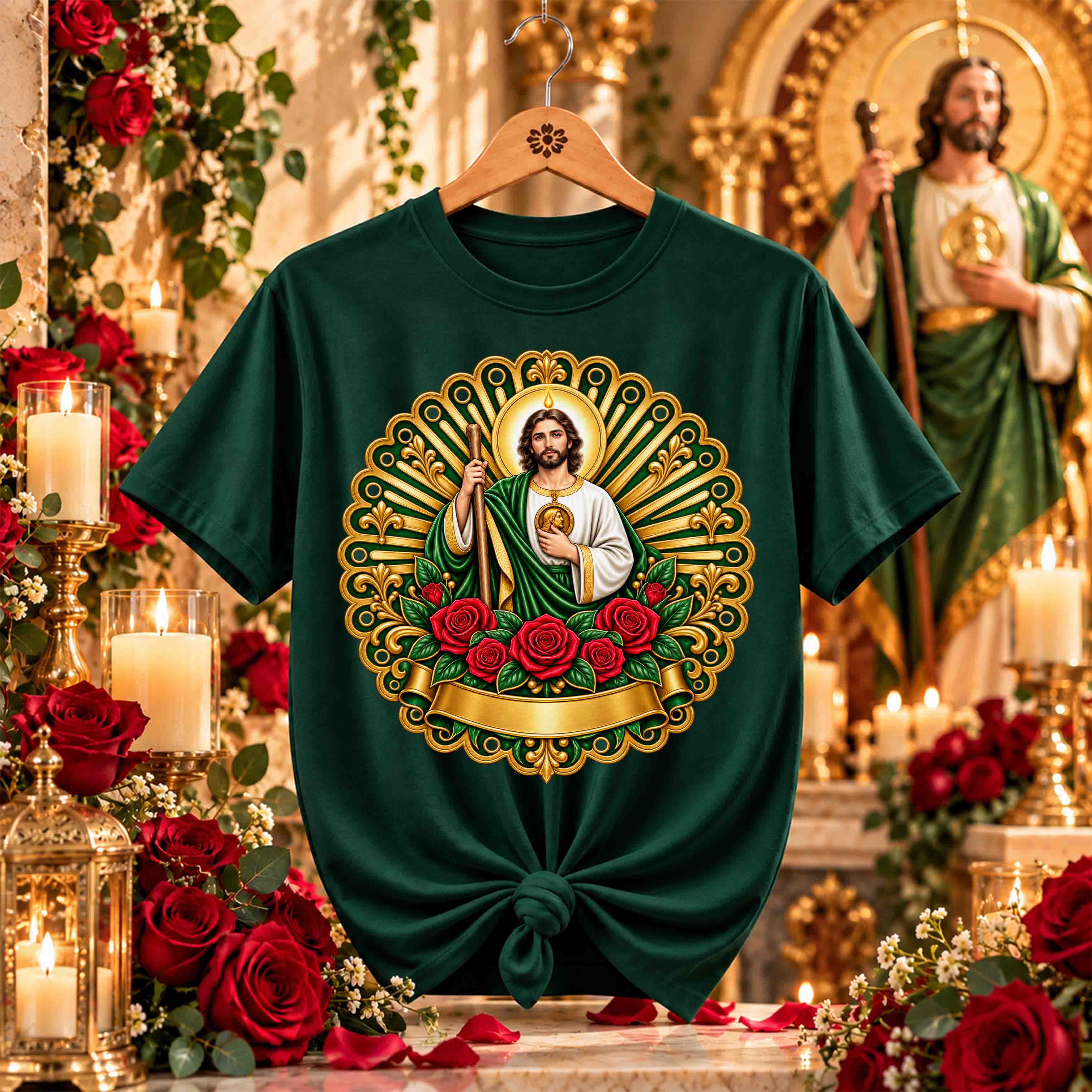 San Juditas Rosas – 16 Diseños PNG para DTF y Sublimación