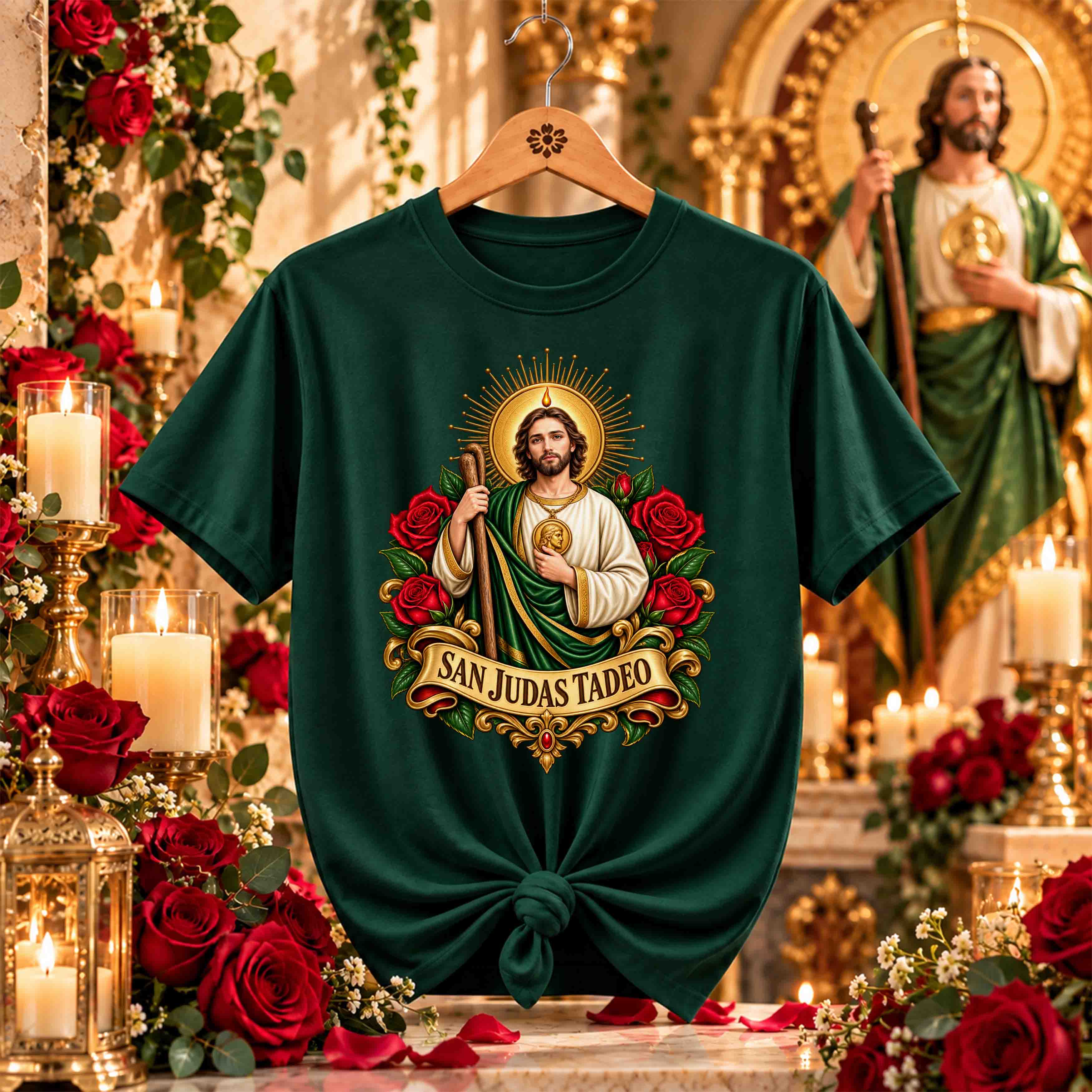 San Juditas Rosas – 16 Diseños PNG para DTF y Sublimación