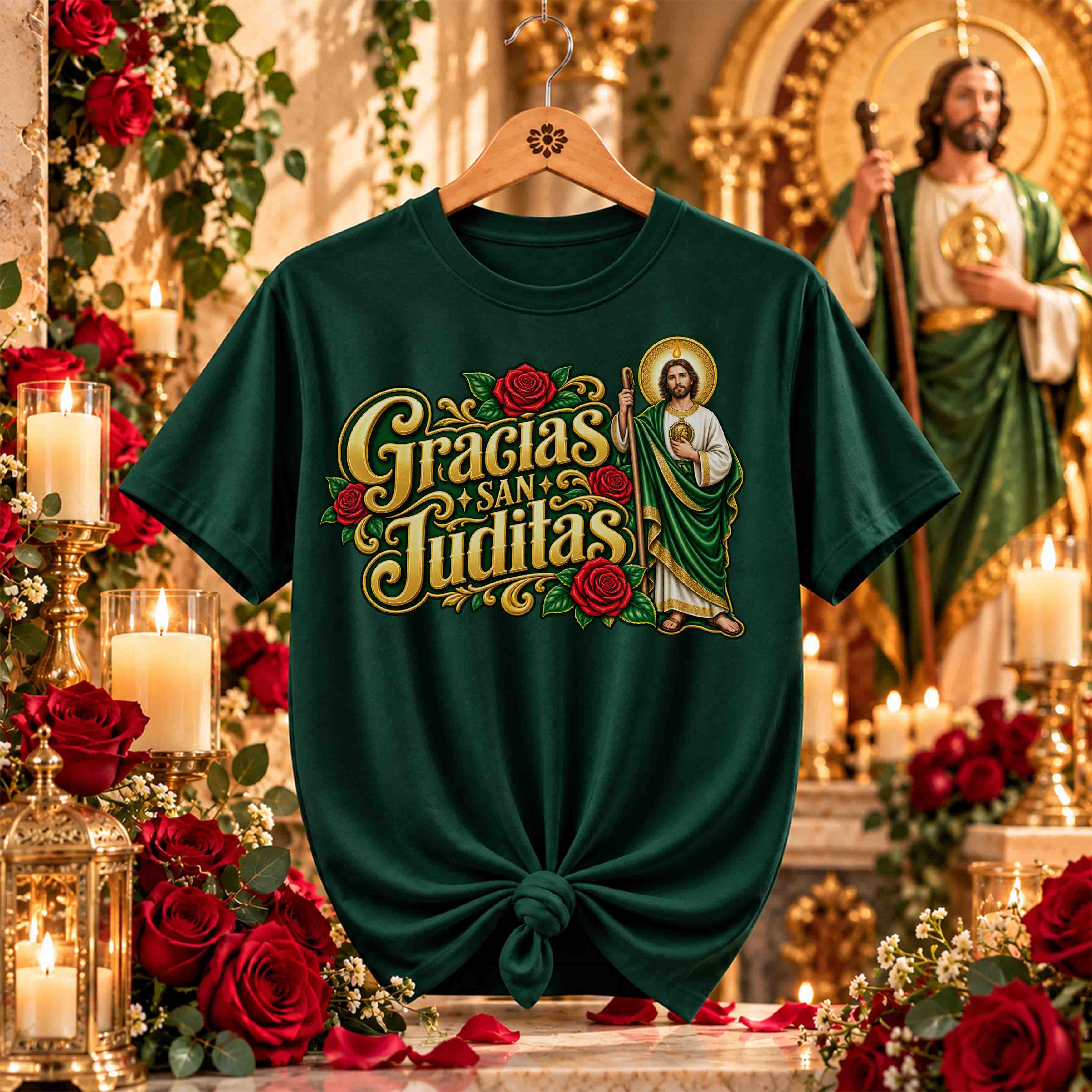 San Juditas Rosas – 16 Diseños PNG para DTF y Sublimación
