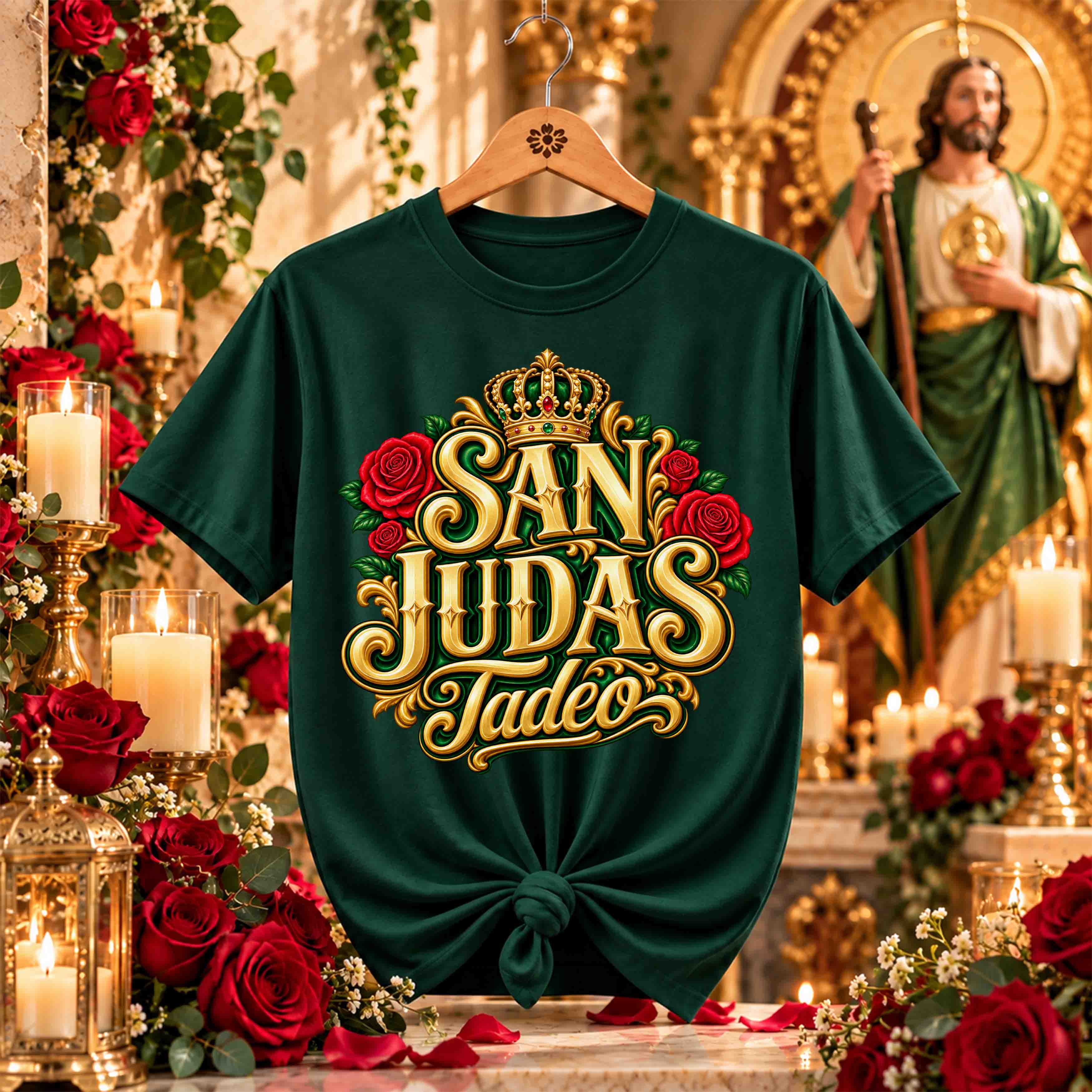 San Juditas Rosas – 16 Diseños PNG para DTF y Sublimación