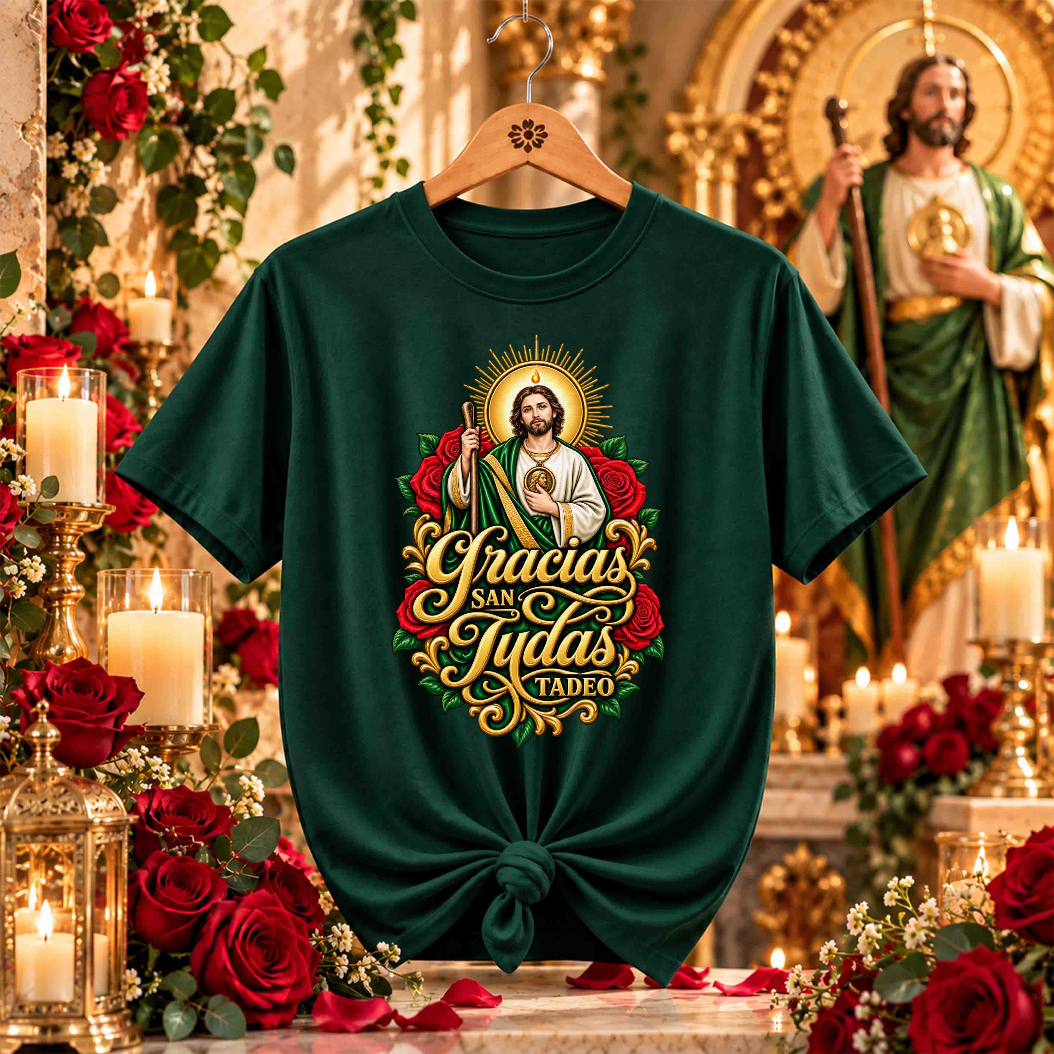 San Juditas Rosas – 16 Diseños PNG para DTF y Sublimación