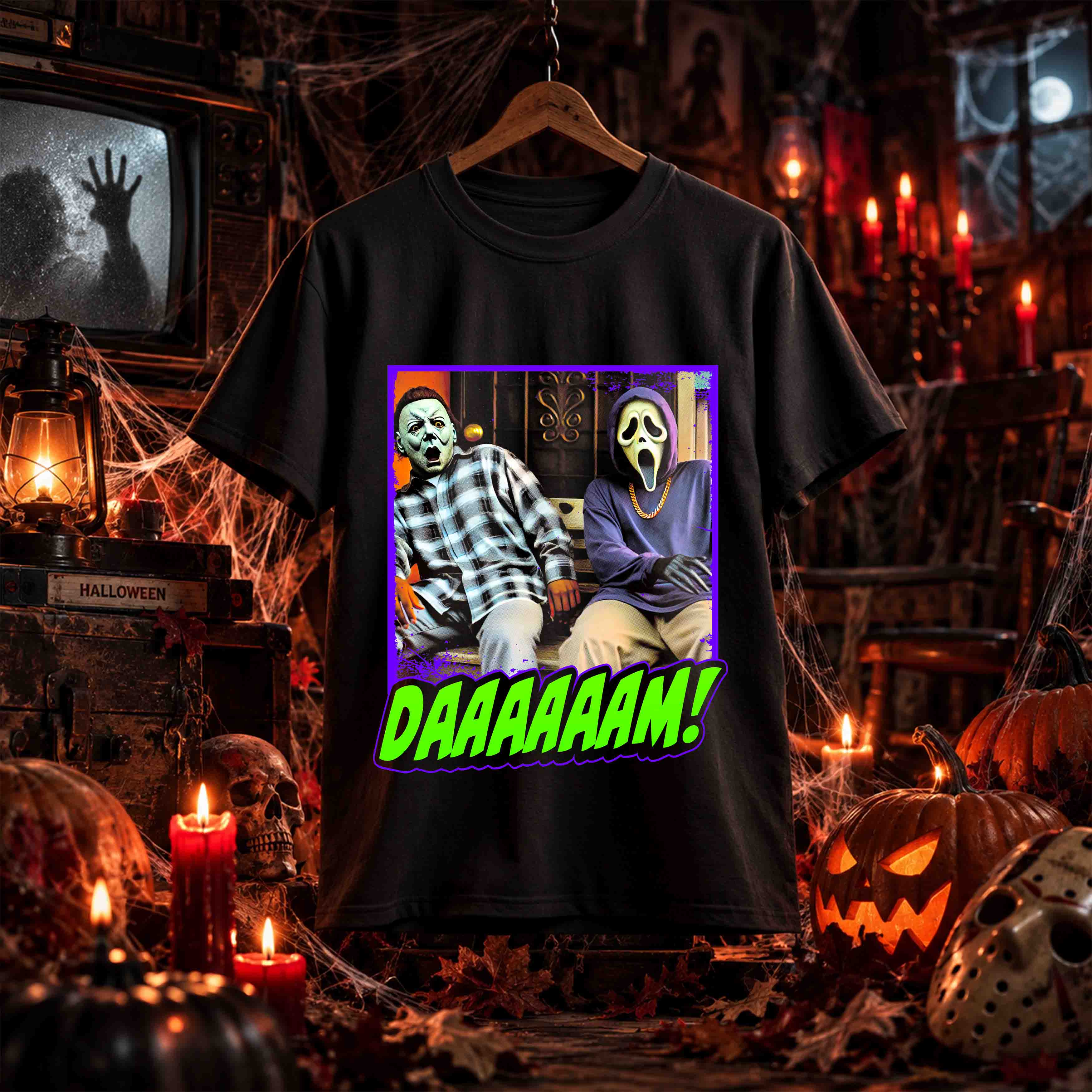 Kit Halloween de Terror – 36 Diseños PNG para DTF SEMITONOS