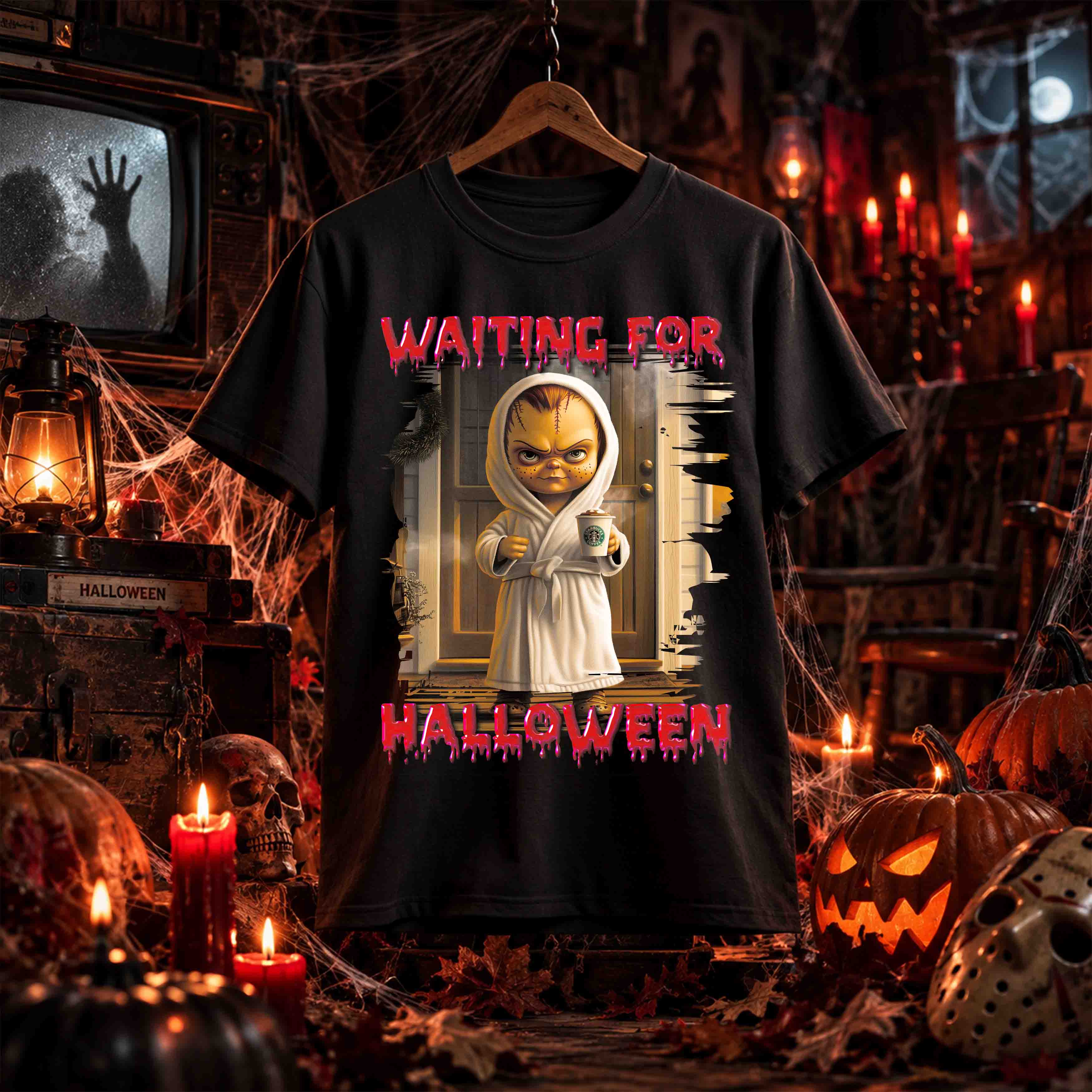 Kit Halloween de Terror – 36 Diseños PNG para DTF SEMITONOS