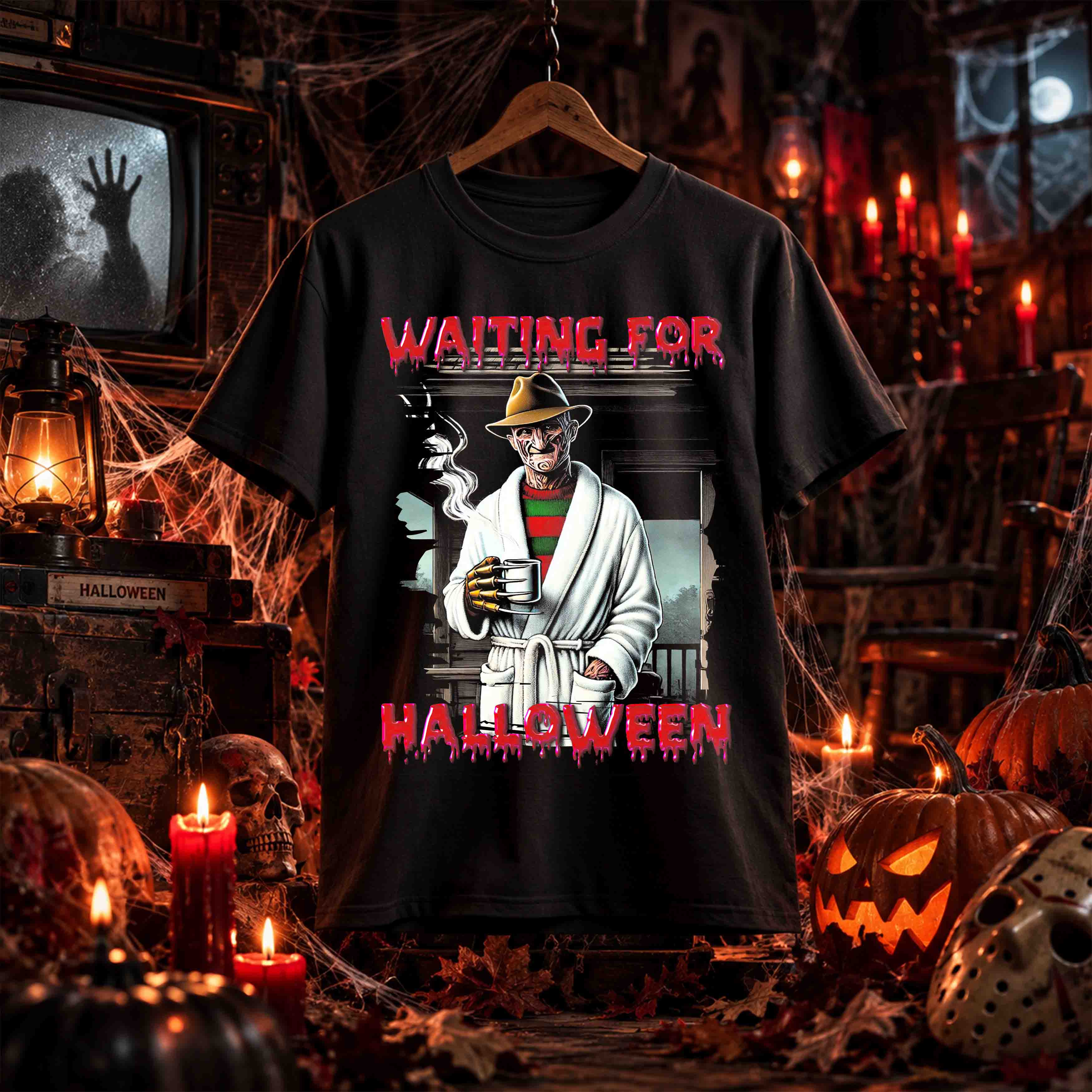 Kit Halloween de Terror – 36 Diseños PNG para DTF SEMITONOS