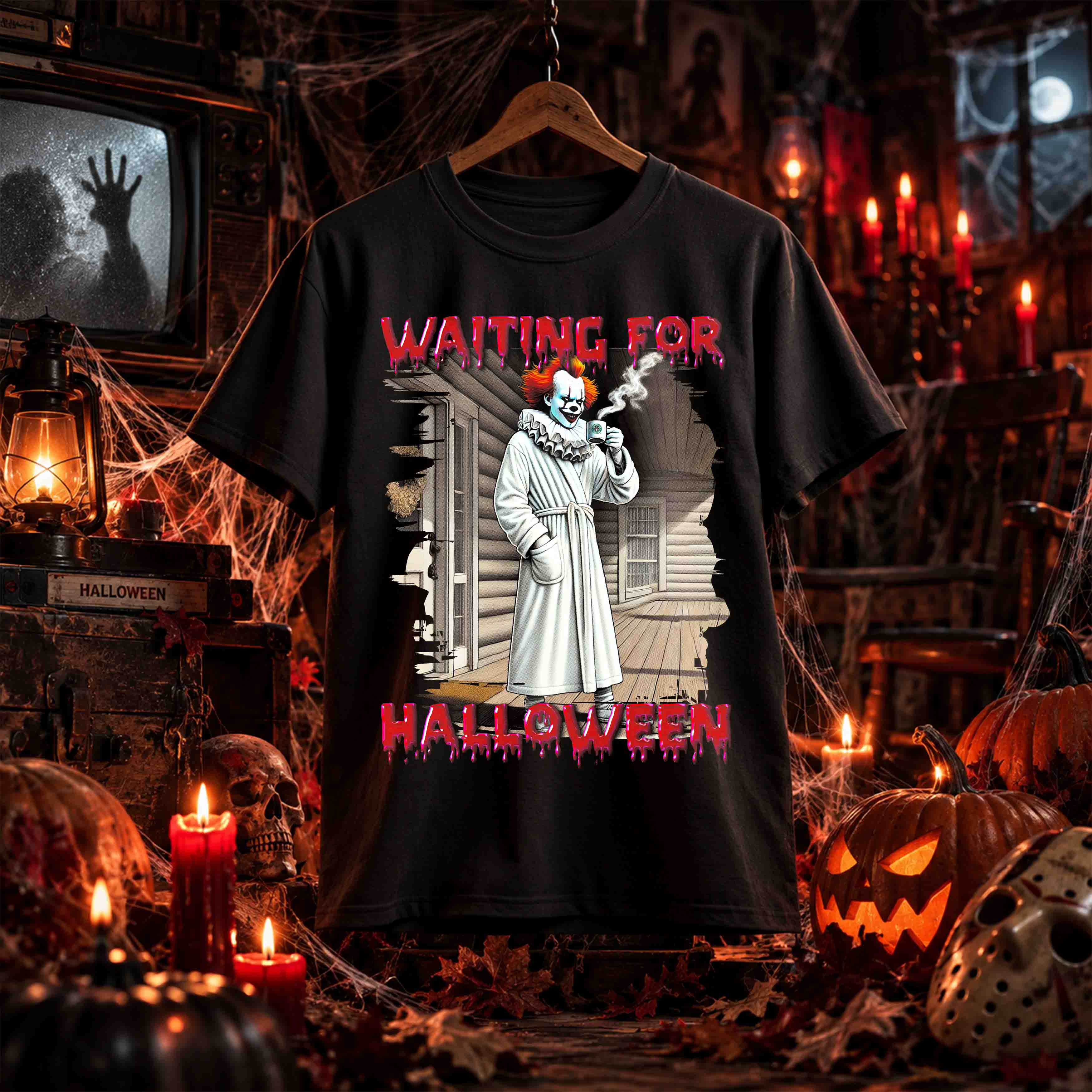 Kit Halloween de Terror – 36 Diseños PNG para DTF SEMITONOS