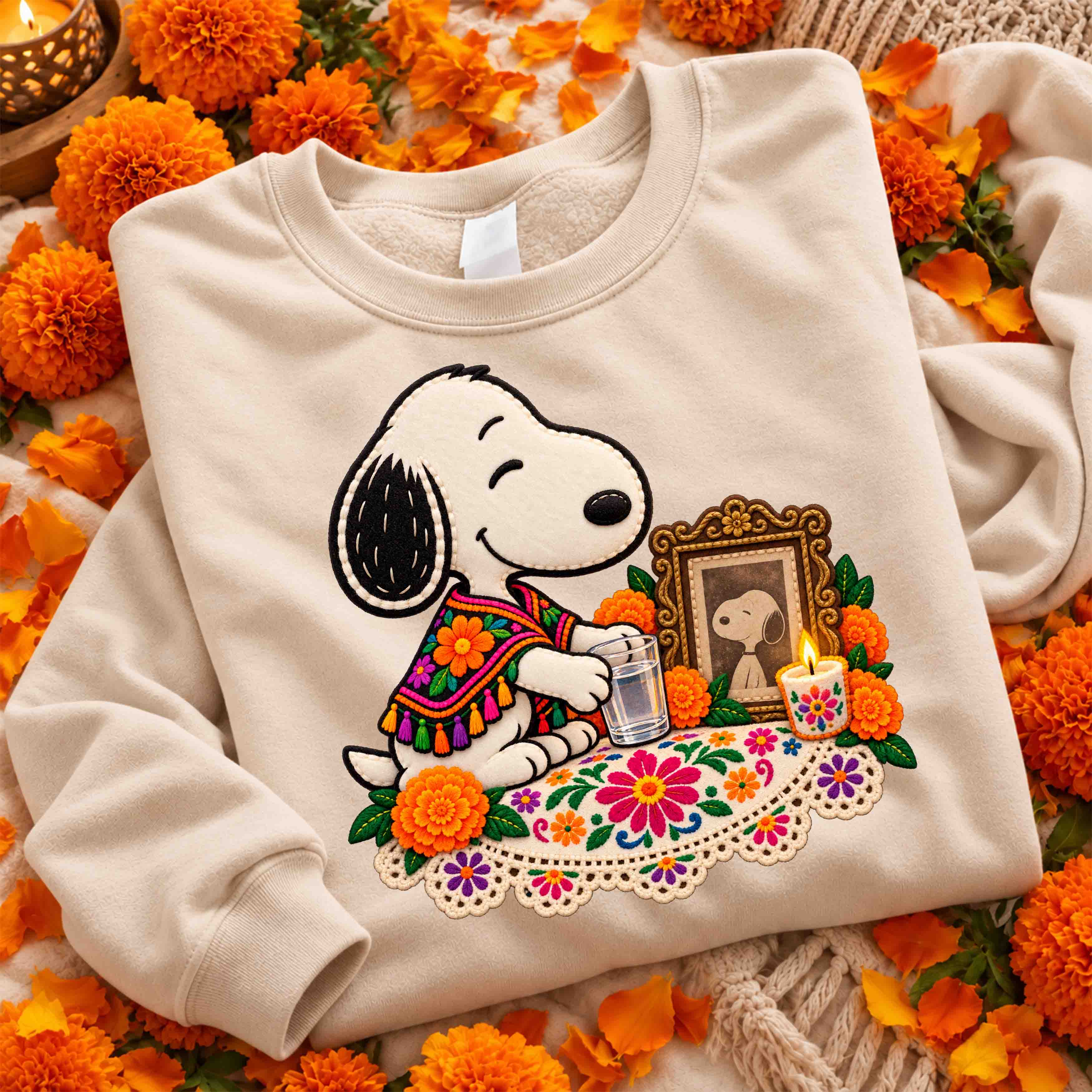 Snoopy Especial Día de Muertos – 21 Diseños PNG para DTF y Sublimación