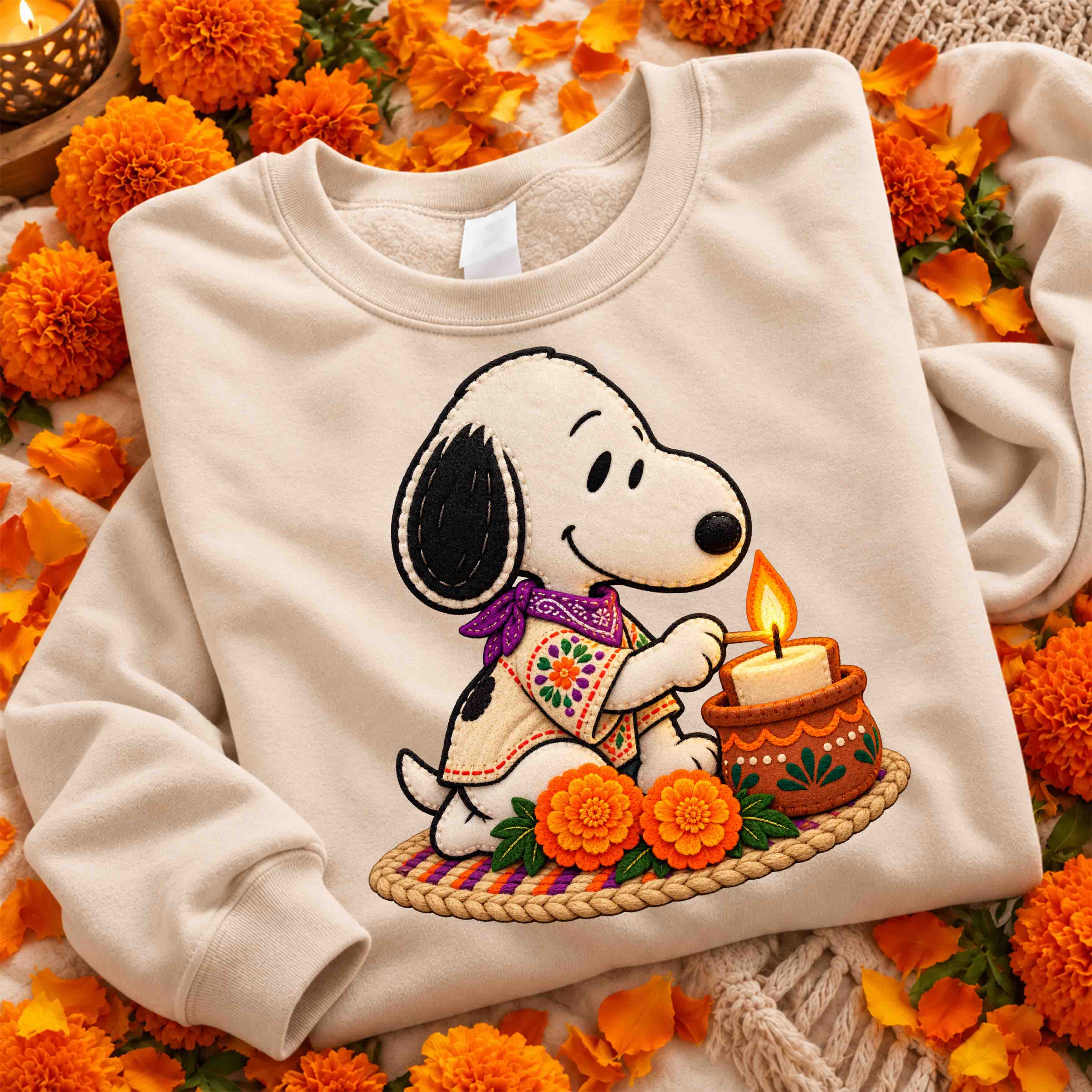 Snoopy Especial Día de Muertos – 21 Diseños PNG para DTF y Sublimación