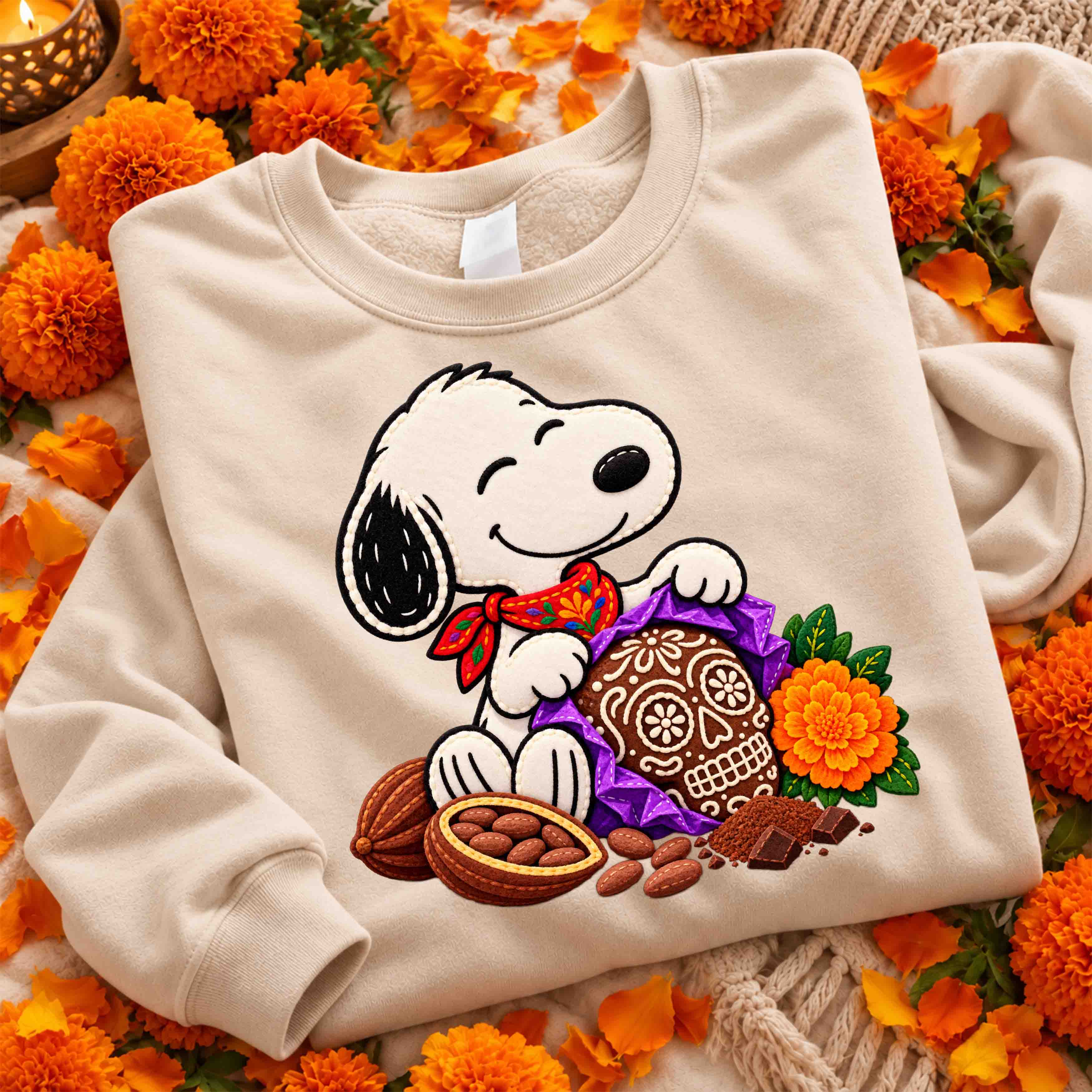 Snoopy Especial Día de Muertos – 21 Diseños PNG para DTF y Sublimación