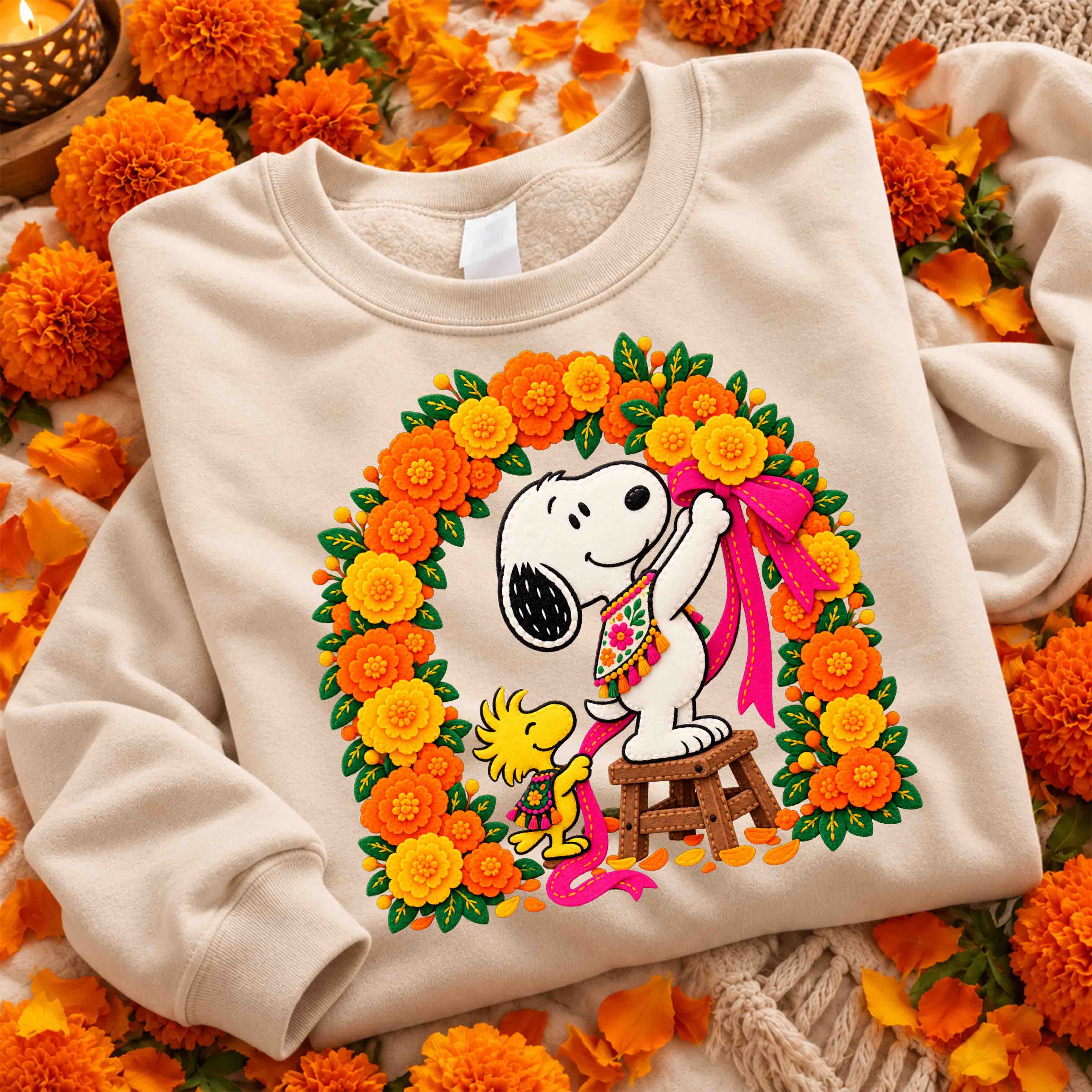 Snoopy Especial Día de Muertos – 21 Diseños PNG para DTF y Sublimación