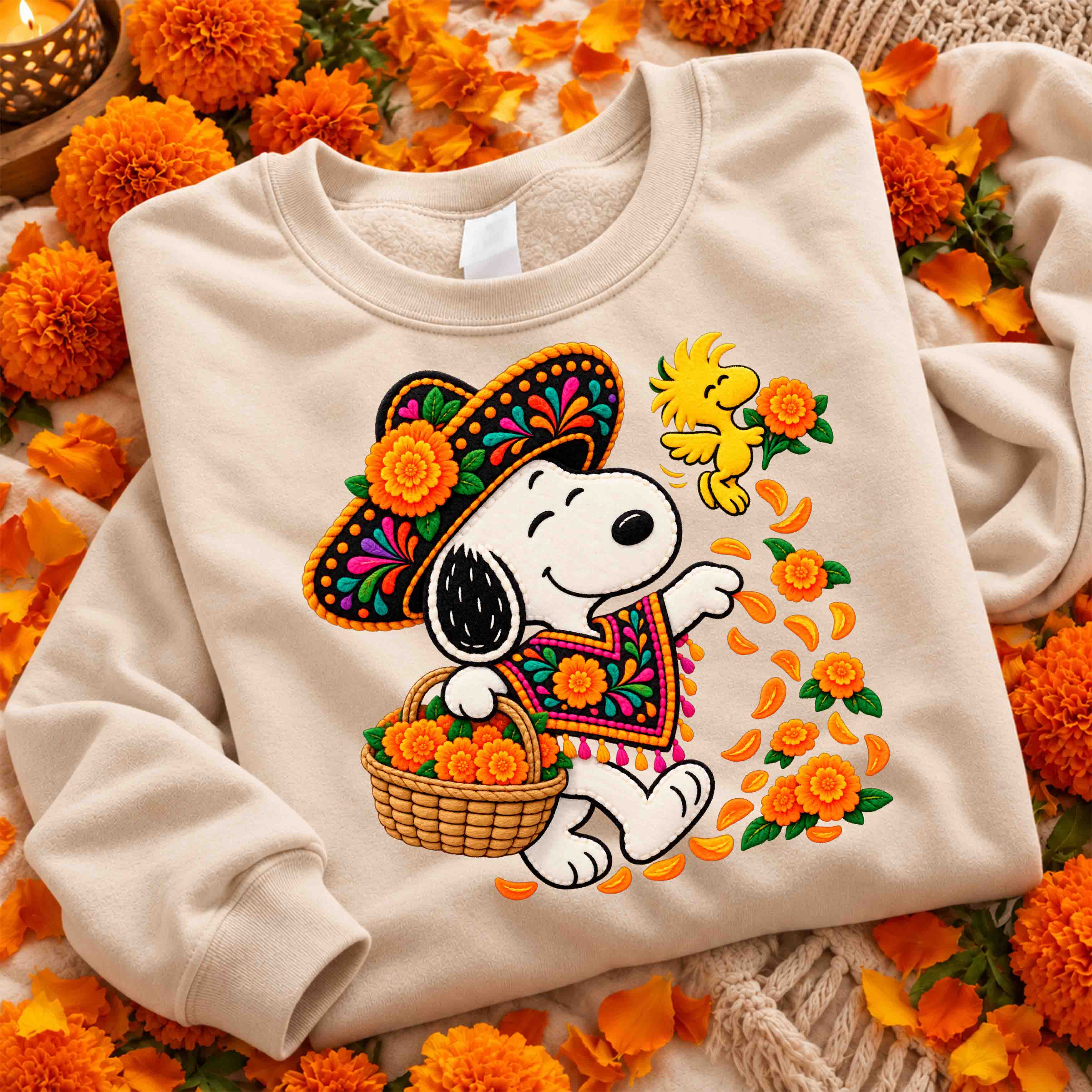 Snoopy Especial Día de Muertos – 21 Diseños PNG para DTF y Sublimación