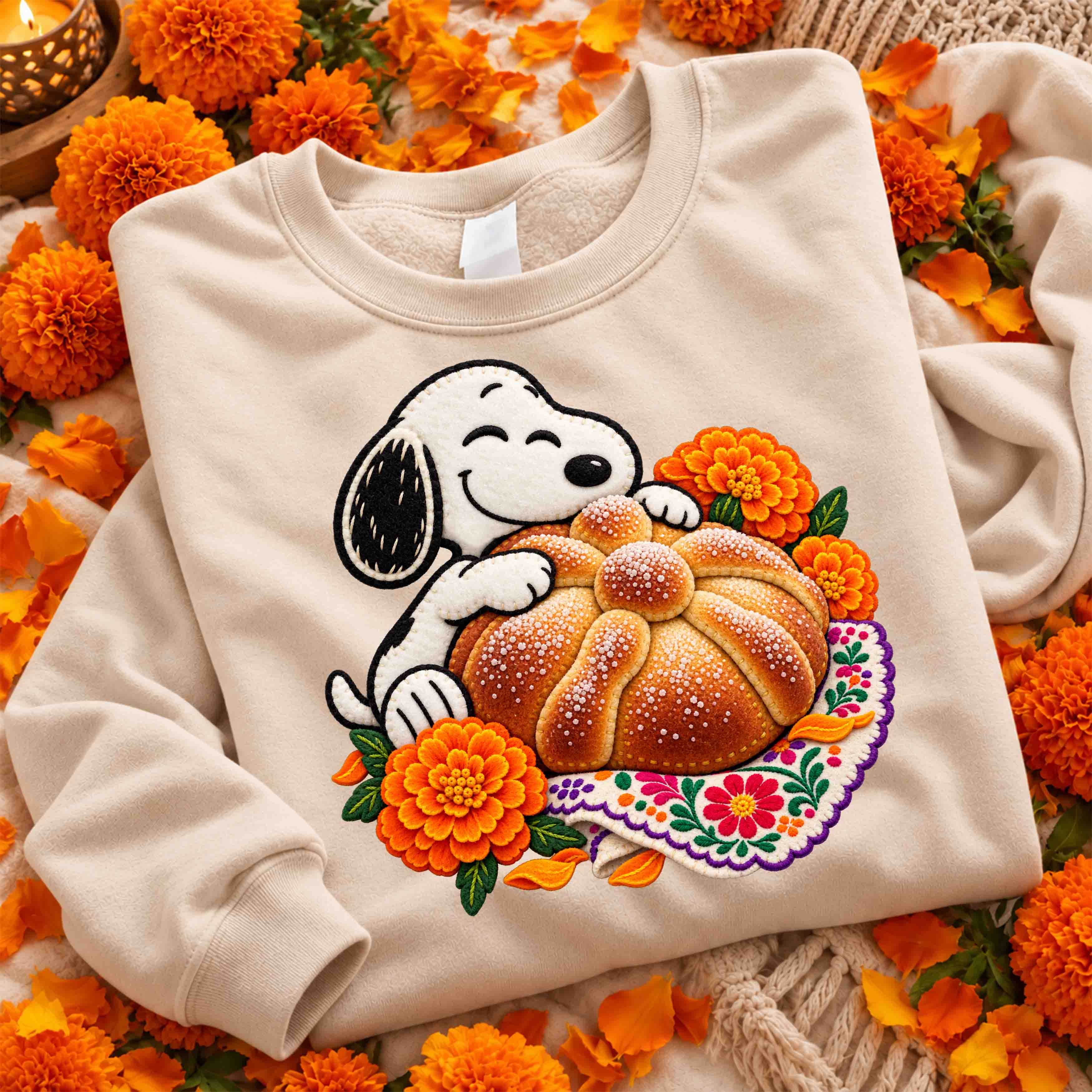 Snoopy Especial Día de Muertos – 21 Diseños PNG para DTF y Sublimación